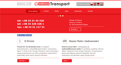 Desktop Screenshot of omegatransport.pl