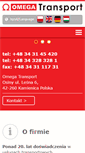 Mobile Screenshot of omegatransport.pl