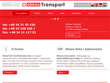 Tablet Screenshot of omegatransport.pl